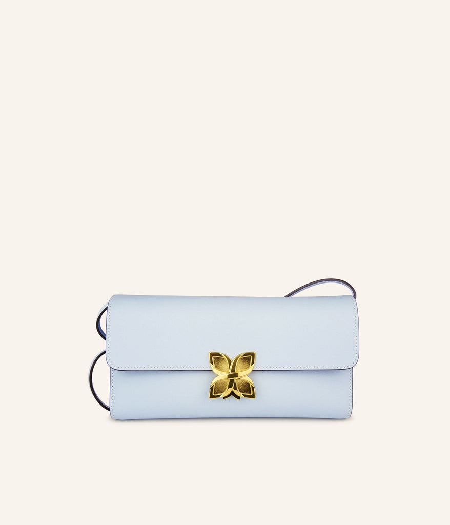 Hortensia Clutch | Bleu Glacier - Fleuron Paris