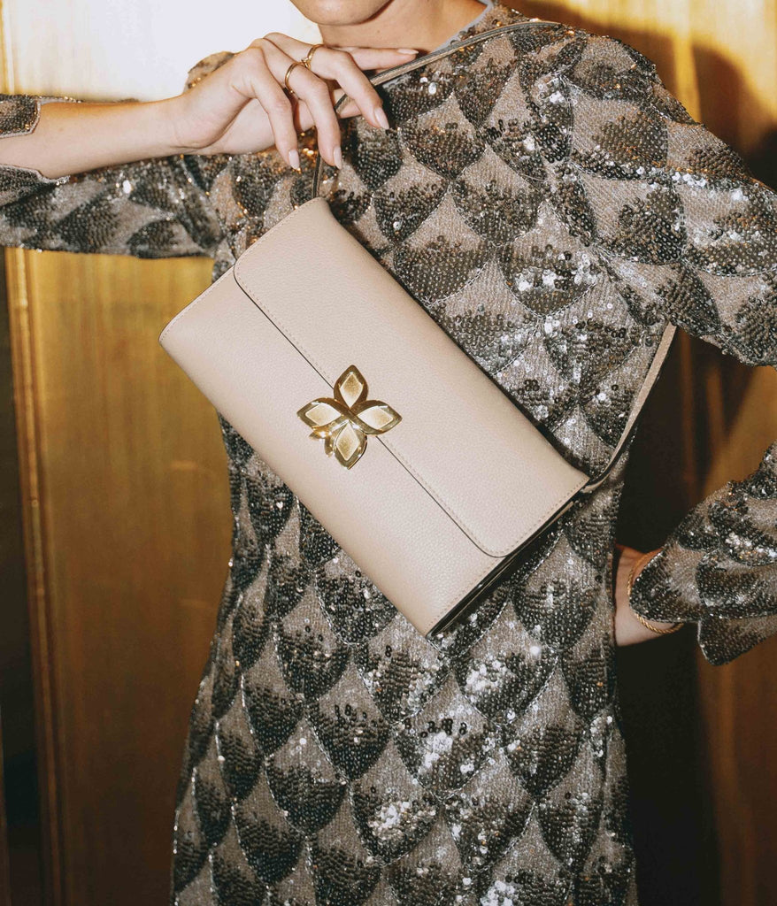 Hortensia Clutch | Sable - Fleuron Paris
