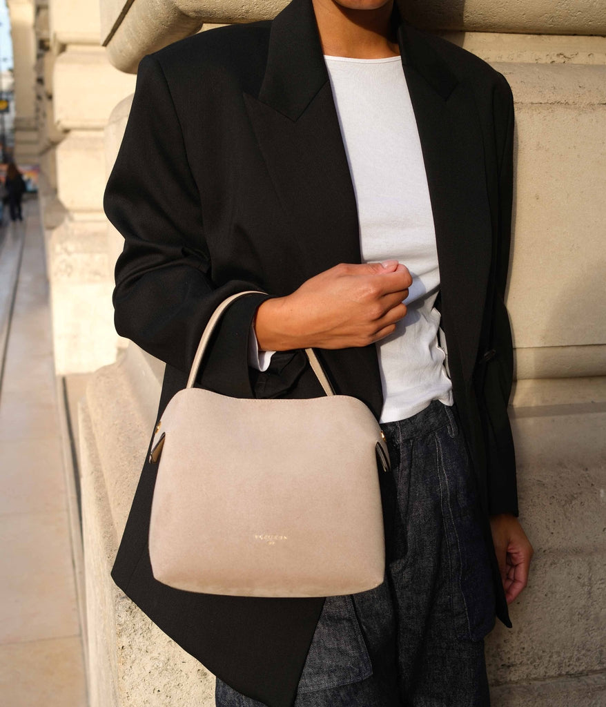 Medium Swann | Suede Dune - Fleuron Paris
